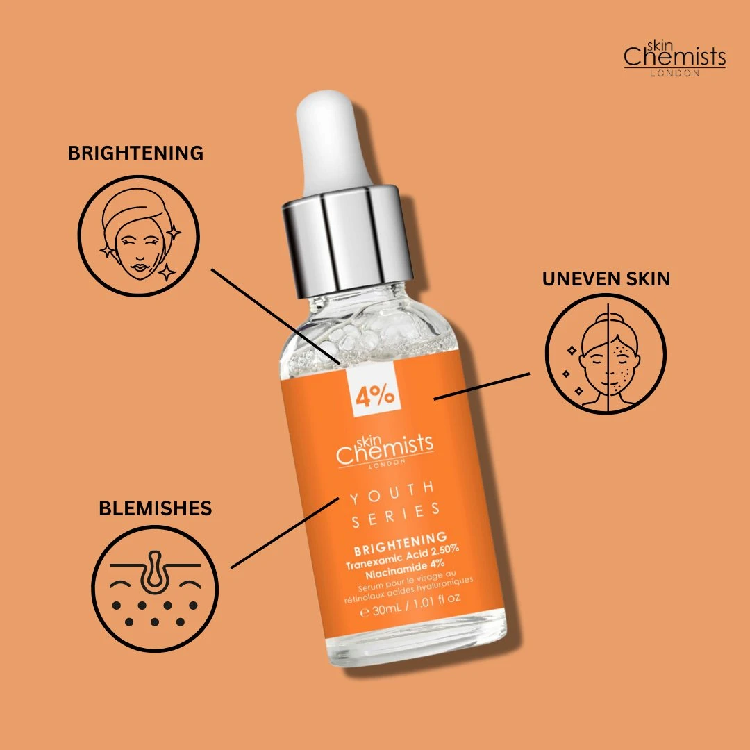 Brightening Serum Niacinamide 4%, Tranexamic Acid 2.5% 30ml(Skinchemists Brightening Serum) 5 Brightening Serum Niacinamide 4%, Tranexamic Acid 2.5% 30ml(Skinchemists Brightening Serum) - Image 5