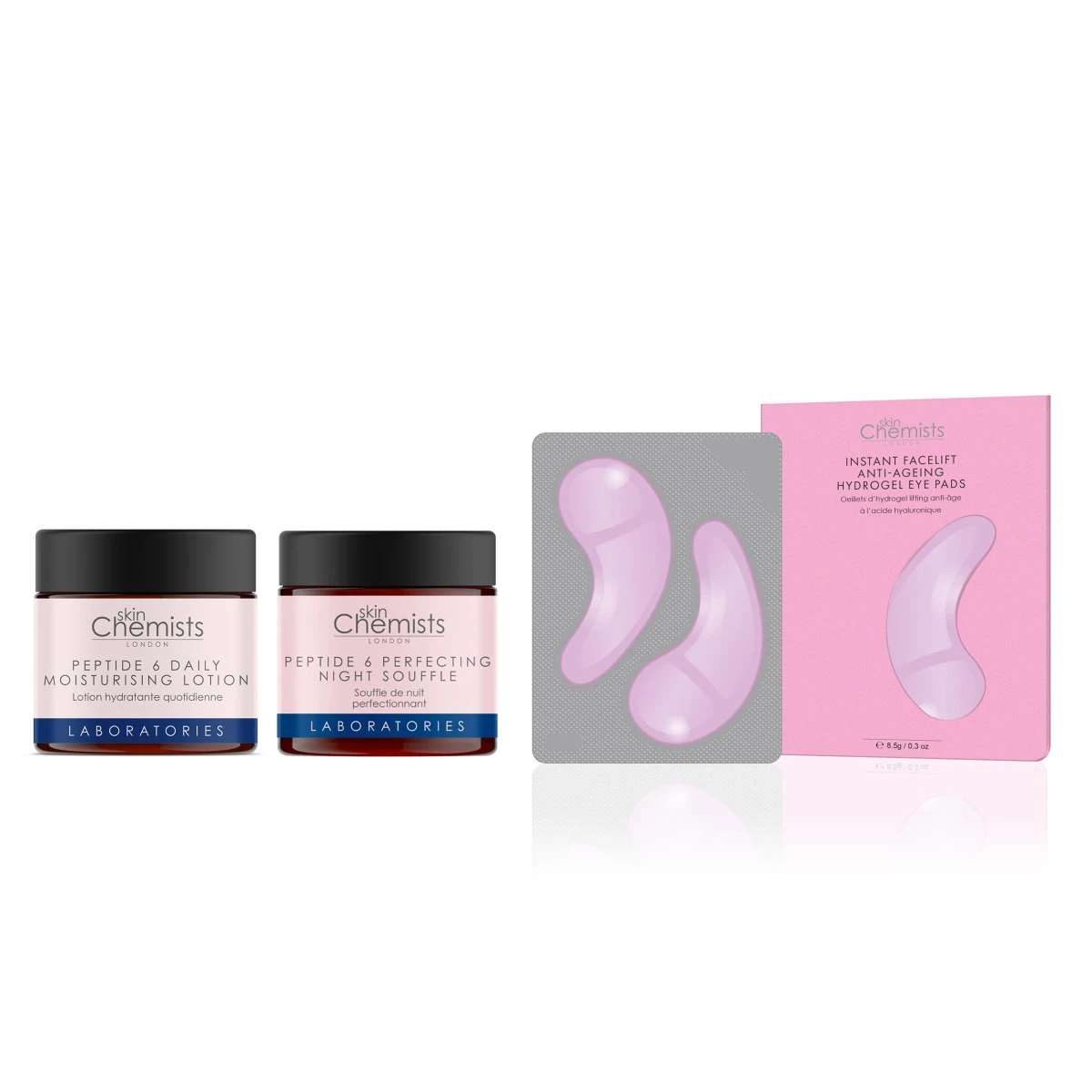 Instant Lift Peptide 6 Day & Night Kit(Instant Lift Anti Ageing Hydrogel Eye Pads Gen Y Daily Moisturising Lotion Perfecting Night Souffle) 1 Instant Lift Peptide 6 Day & Night Kit(Instant Lift Anti Ageing Hydrogel Eye Pads Gen Y Daily Moisturising Lotion Perfecting Night Souffle)