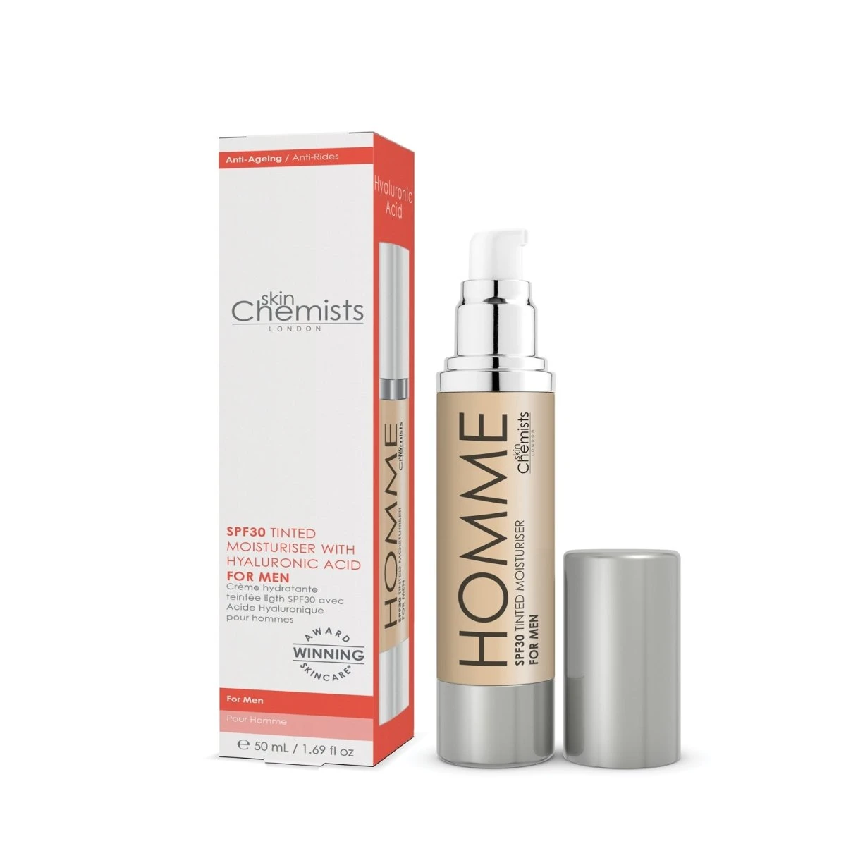 Men's SPF 30 Tinted Light Moisturiser 50ml(Mens Spf30 Tinted Light Moisturiser 50ml) 2 Men's SPF 30 Tinted Light Moisturiser 50ml(Mens Spf30 Tinted Light Moisturiser 50ml) - Image 2