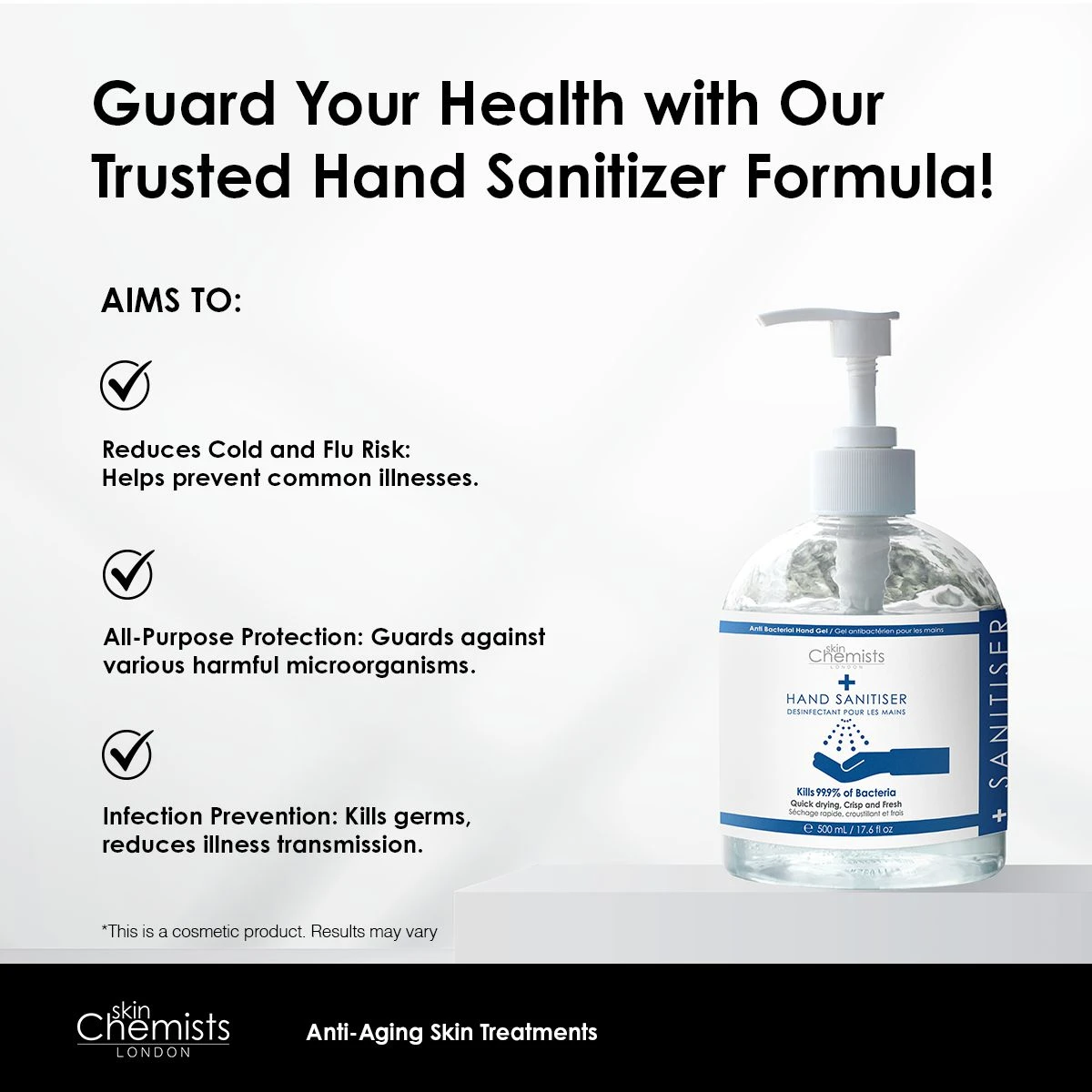 SkinChemists Hand Sanitiser 500ml Pack Of 24(Skinchemists Hand Sanitiser 500ml Pack Of 24) 5 SkinChemists Hand Sanitiser 500ml Pack Of 24(Skinchemists Hand Sanitiser 500ml Pack Of 24) - Image 5