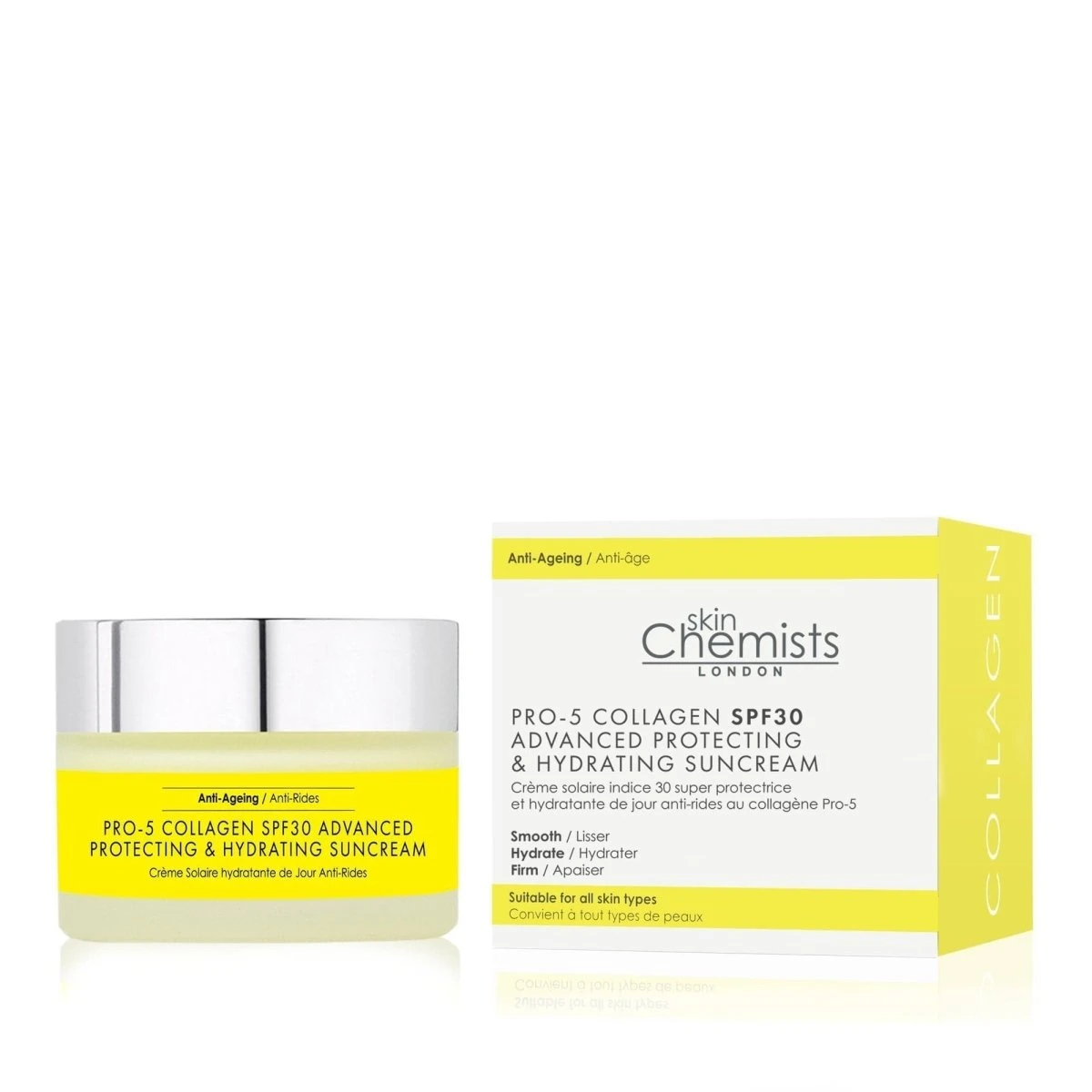 Pro-5 Collagen Advanced Anti-Ageing Protecting & Hydrating Sun Cream SPF 30 50ml(Skinchemists Pro 5 Collagen Advanced Anti Ageing Protecting Hydrating Sun Cream Spf 30) 1 Pro-5 Collagen Advanced Anti-Ageing Protecting & Hydrating Sun Cream SPF 30 50ml(Skinchemists Pro 5 Collagen Advanced Anti Ageing Protecting Hydrating Sun Cream Spf 30)