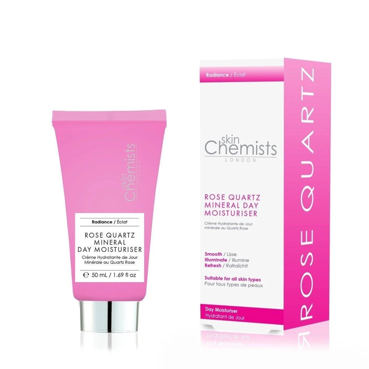 Rose Quartz Mineral Day Moisturiser 50ml(Skin Chemists Rose Quartz Mineral Day Moisturiser) 2 Rose Quartz Mineral Day Moisturiser 50ml(Skin Chemists Rose Quartz Mineral Day Moisturiser) - Image 2