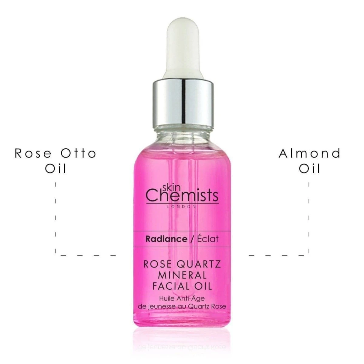 Rose Quartz Mineral Facial Oil 30ml(Skin Chemists Rose Quartz Mineral Facial Oil) 3 Rose Quartz Mineral Facial Oil 30ml(Skin Chemists Rose Quartz Mineral Facial Oil) - Image 3
